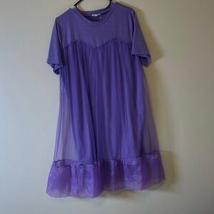 Elegant Purple Women's Dress